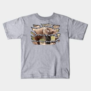 Ripped Wildlife Elephant Splash Kids T-Shirt